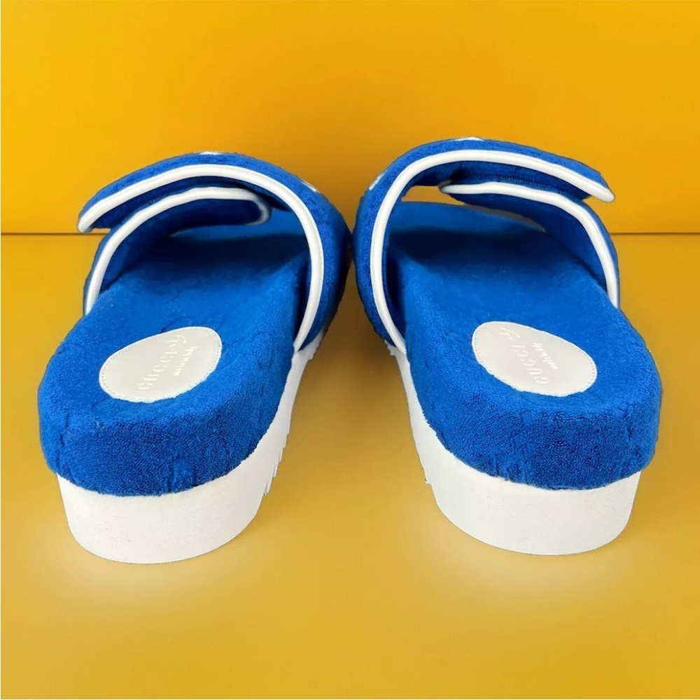 Gucci X Adidas GG Magic Sponge Demetra Vegan Logo Slide UK 11 - US 11.5 - EU 45 - Picture 7 of 13